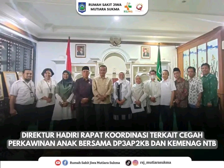 DIREKTUR HADIRI RAPAT KOORDINASI TERKAIT CEGAH PERKAWINAN ANAK BERSAMA DP3AP2KB DAN KEMENAG NTB
